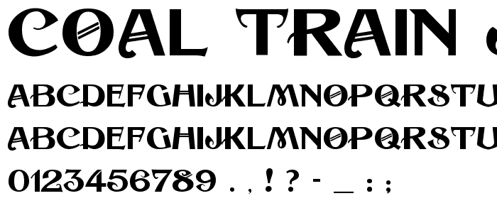 Coal Train JL font